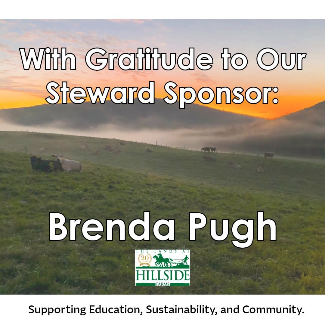 With gratitude to our Steward Sponsor Brenda Pugh